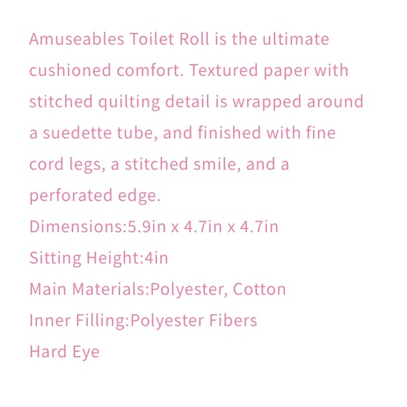 JELLYCAT Toilet Paper Roll Retired - Picture 2 of 3